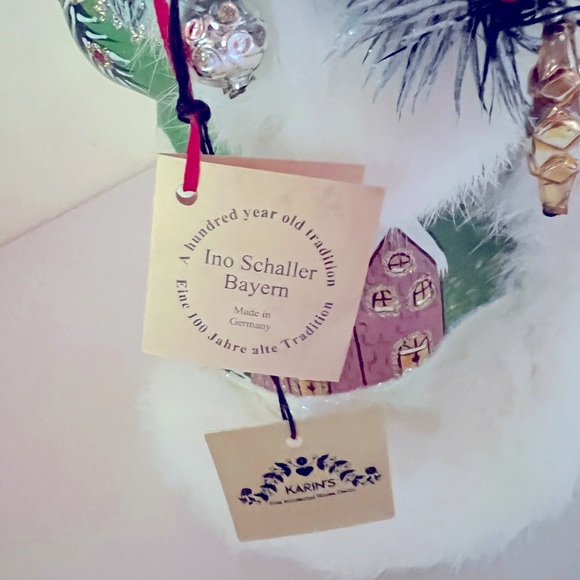 Rare Ino Schaller Bayern Germany Hand Painted Hand Crafted Santa Signed Fur Trim - Picture 9 of 12